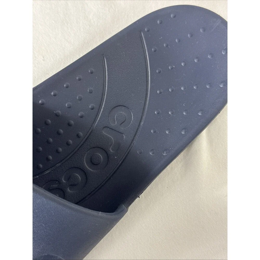 Crocs Adult Slides Summer Sandals Blue Men 8 Women 10 Comfort Beach Resort